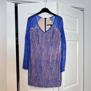 Jay Godfrey Mini Lace Long Sleeve  Dress